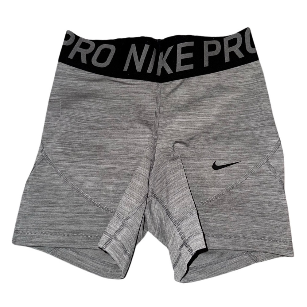 Nike Pro Dri-Fit 4” Gray Bike Shorts Women’s Size Small